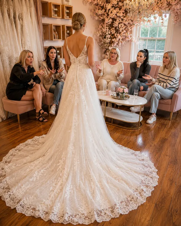 Can You Bring Too Many Guests Wedding Dress Shopping? — cover image