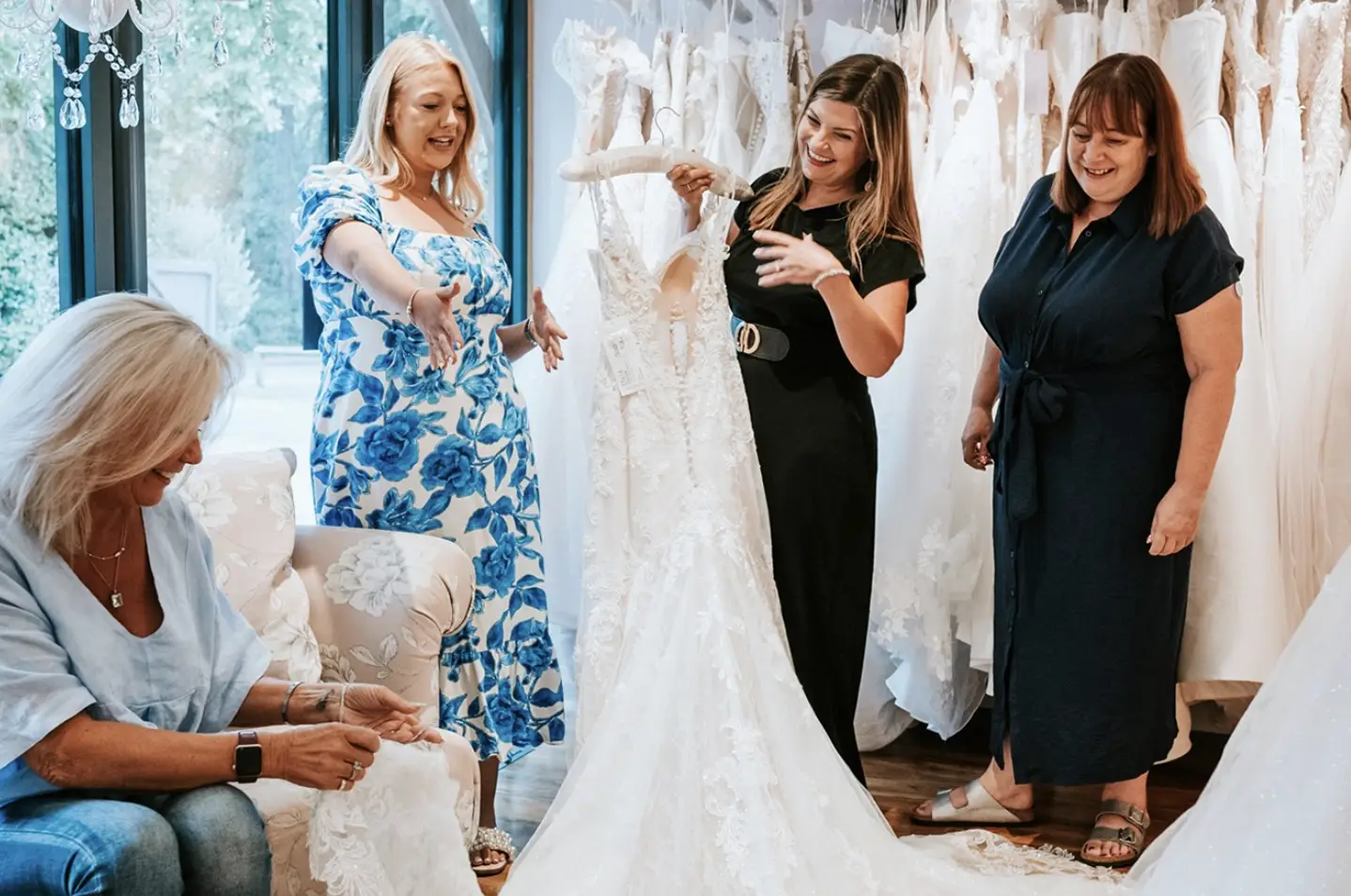 Designer dresses off the peg at Barn Bridal Boutique